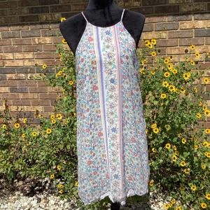 LOVE REIGN Floral Cami Lace Dress L